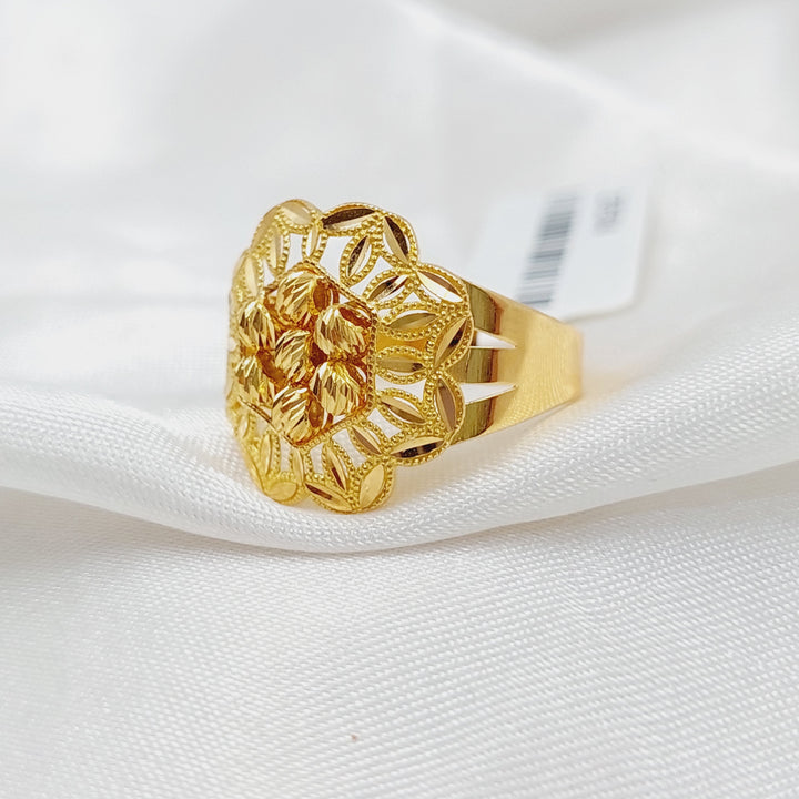 21K Gold Rose Ring by Saeed Jewelry - Image 9