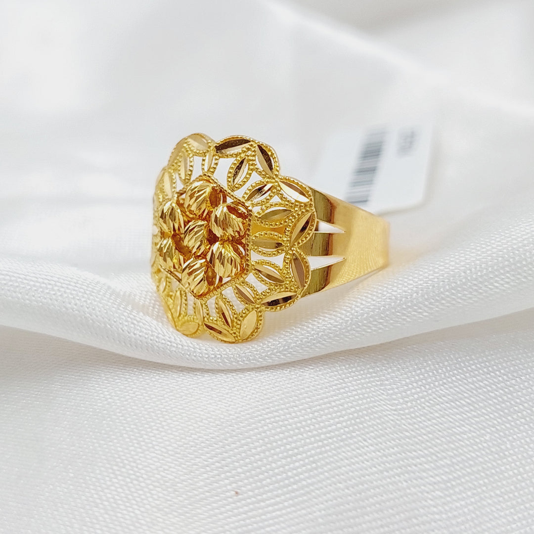 21K Gold Rose Ring by Saeed Jewelry - Image 6