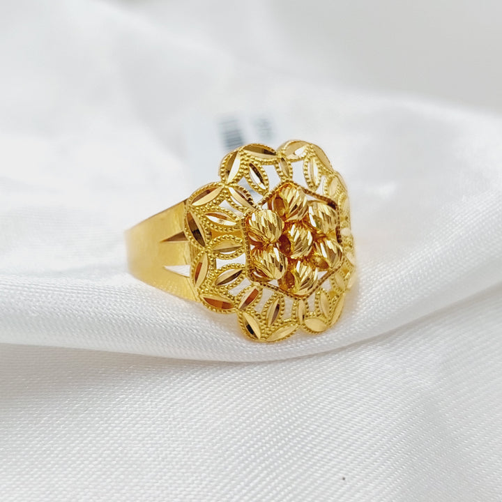 21K Gold Rose Ring by Saeed Jewelry - Image 1