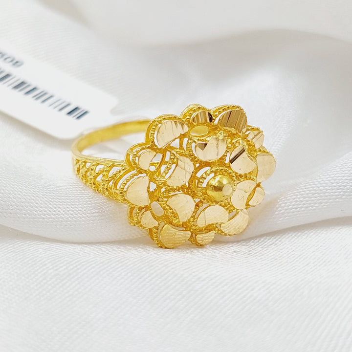 21K Gold Rose Ring by Saeed Jewelry - Image 3