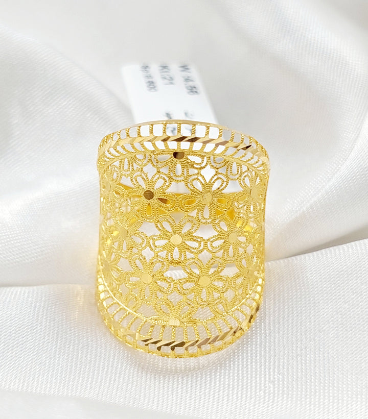 21K Gold Rose Ring by Saeed Jewelry - Image 5