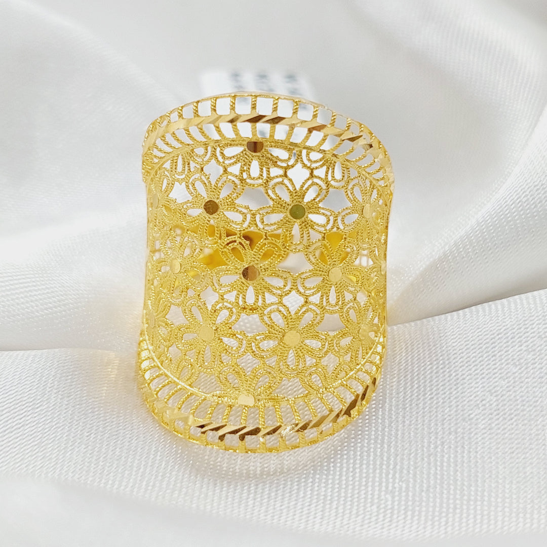 21K Gold Rose Ring by Saeed Jewelry - Image 1