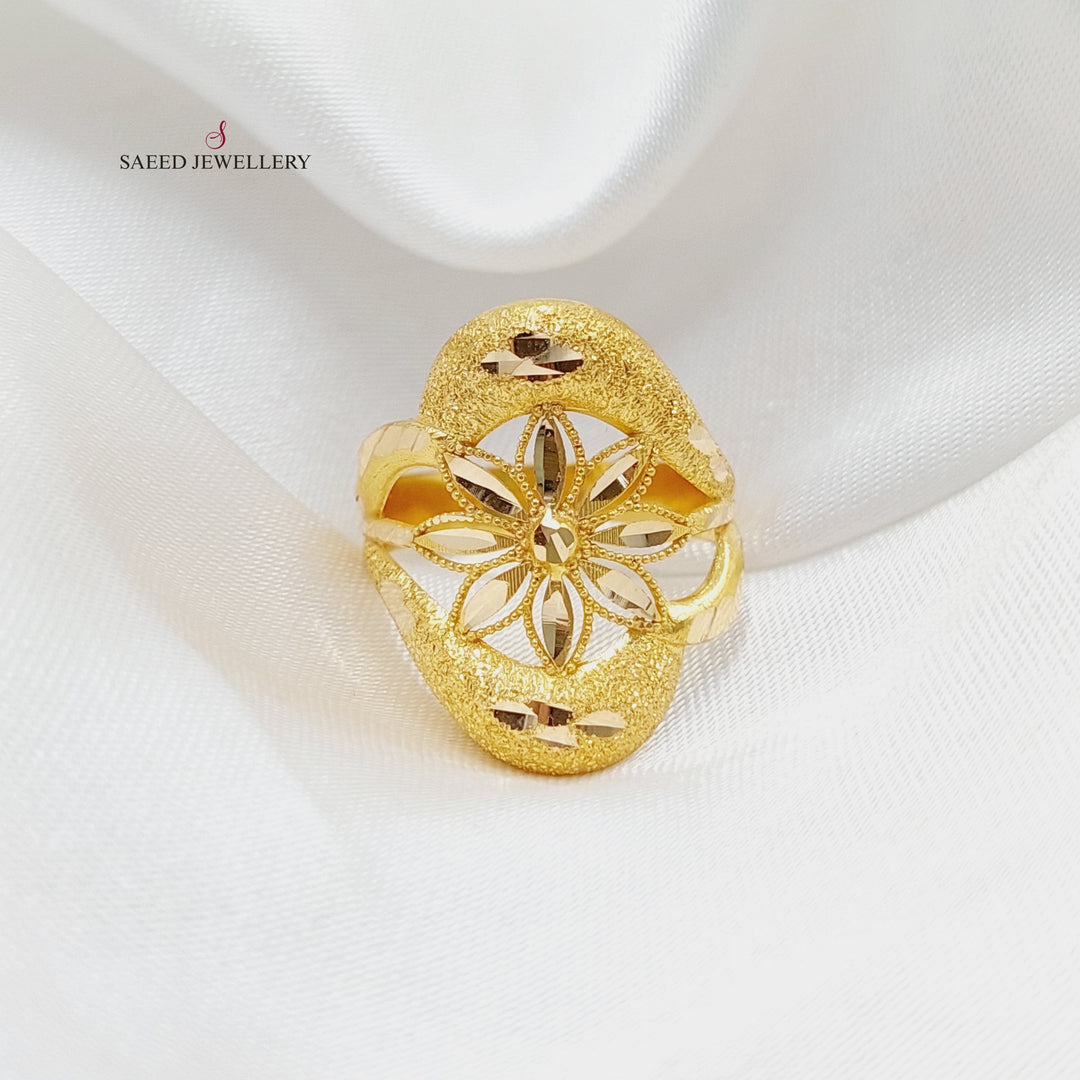 21K Gold Rose Ring by Saeed Jewelry - Image 5