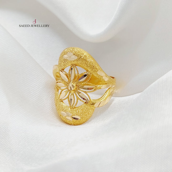 21K Gold Rose Ring by Saeed Jewelry - Image 1