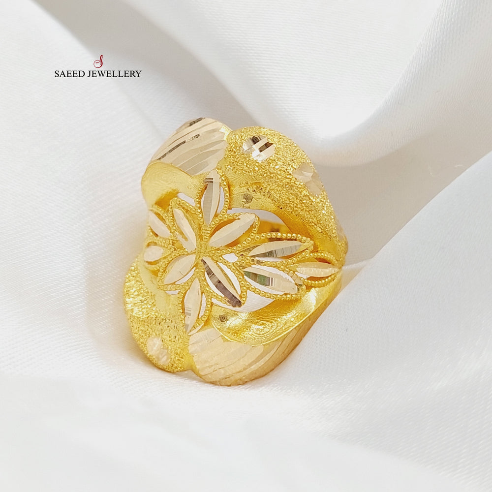 21K Gold Rose Ring by Saeed Jewelry - Image 2