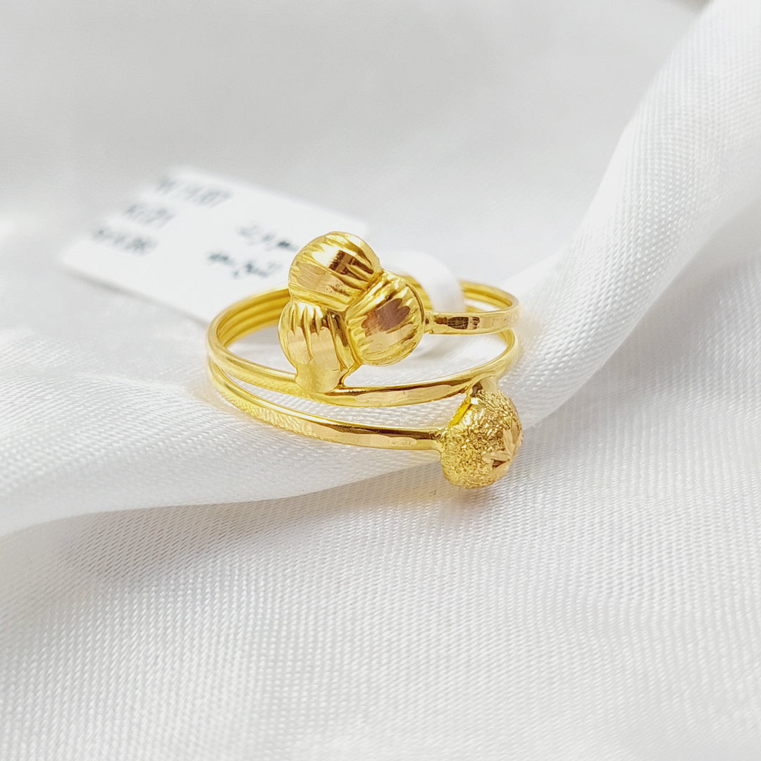 21K Gold Rose Ring by Saeed Jewelry - Image 1