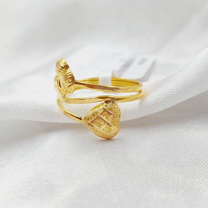 21K Gold Rose Ring by Saeed Jewelry - Image 5