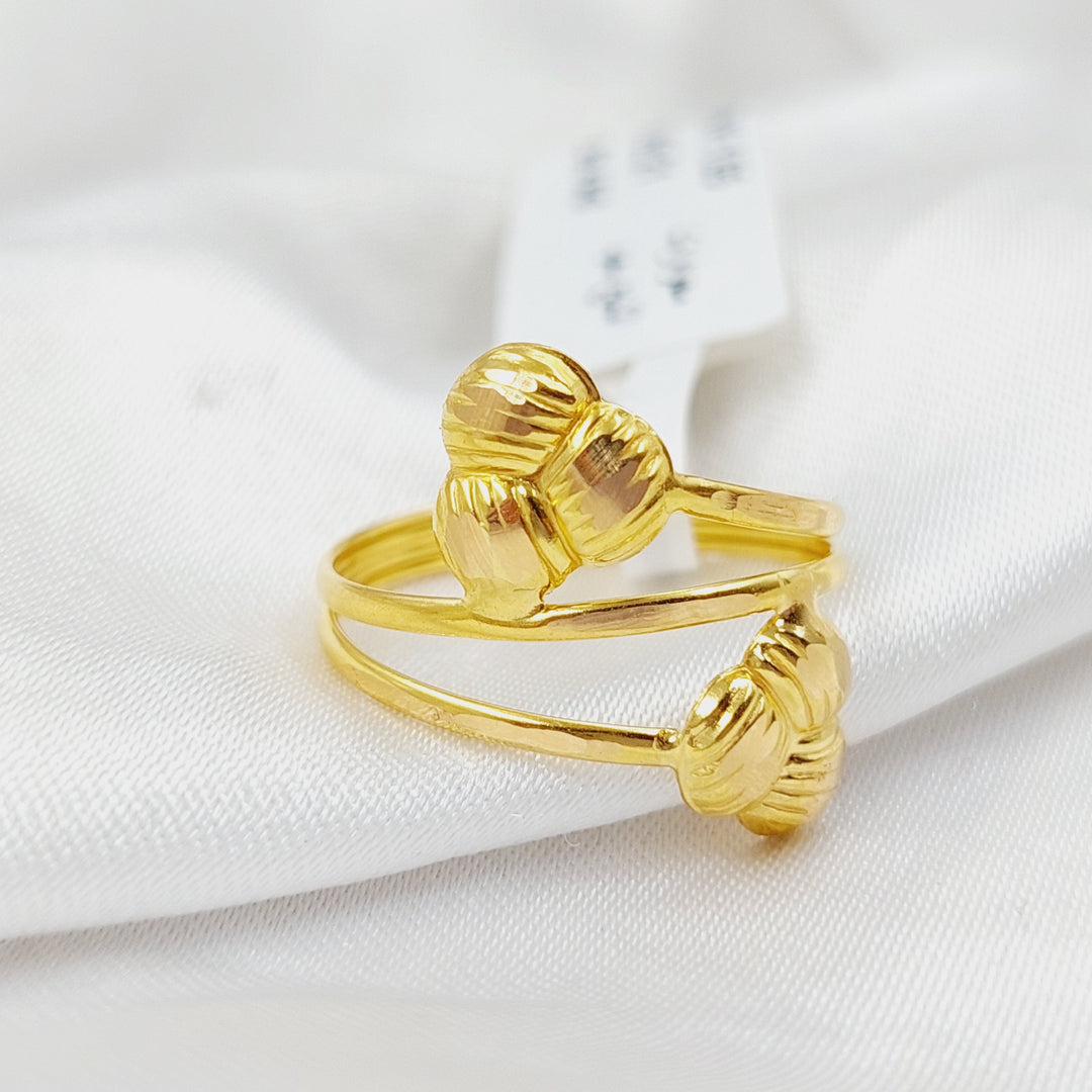 21K Gold Rose Ring by Saeed Jewelry - Image 2