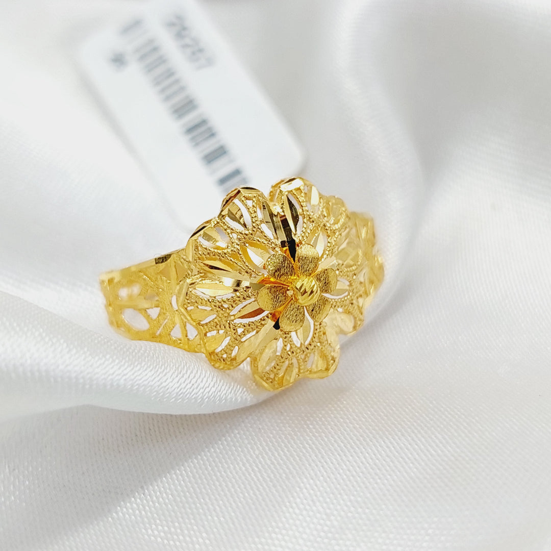 21K Gold Rose Ring by Saeed Jewelry - Image 2