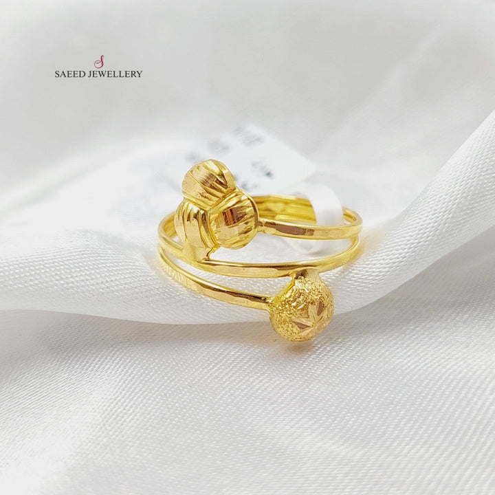 21K Gold Clover Ring by Saeed Jewelry - Image 1