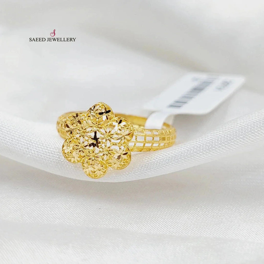 21K Gold Rose Ring by Saeed Jewelry - Image 1