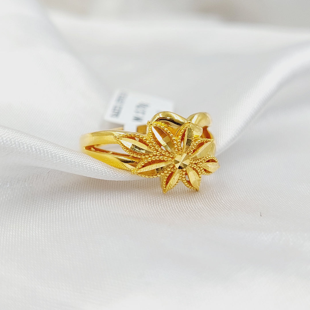 21K Gold Rose Ring by Saeed Jewelry - Image 1