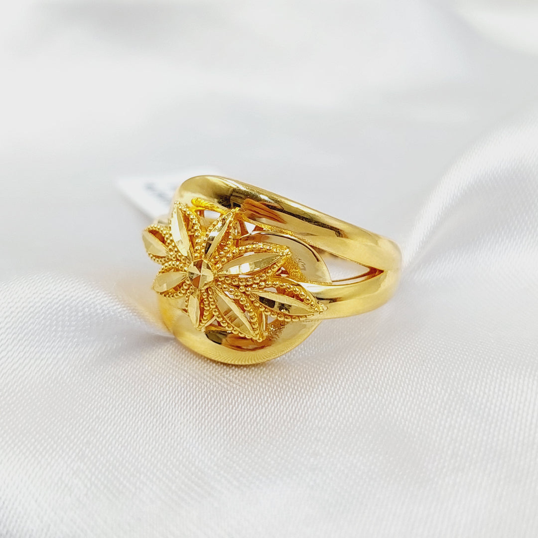 21K Gold Rose Ring by Saeed Jewelry - Image 2