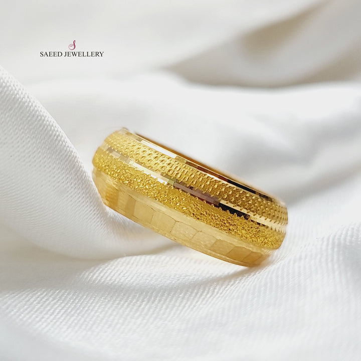 21K Gold Sanded Engagement Ring by Saeed Jewelry - Image 4