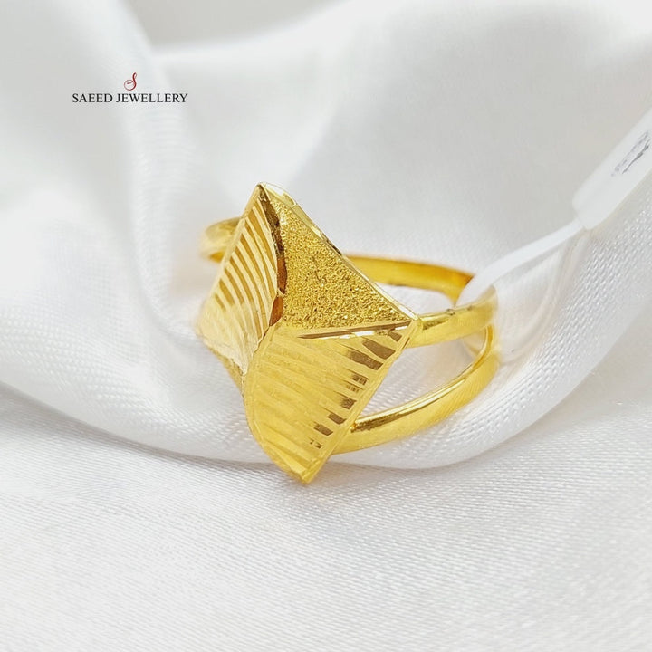 21K Gold Sanded Ring by Saeed Jewelry - Image 6