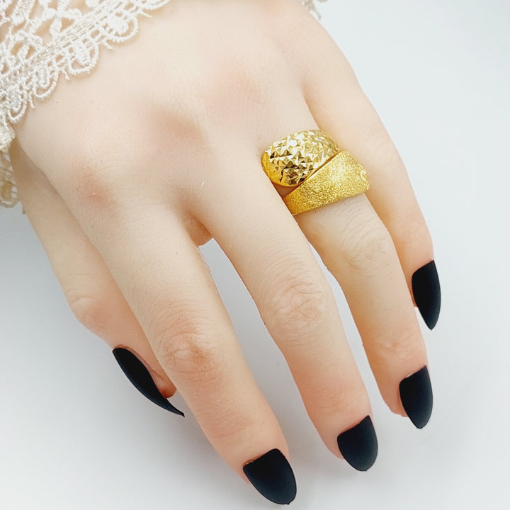 21K Gold Sanded Ring by Saeed Jewelry - Image 5