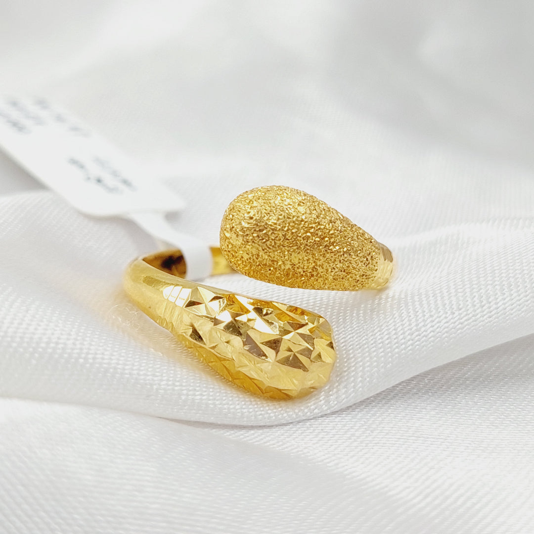 21K Gold Sanded Ring by Saeed Jewelry - Image 1