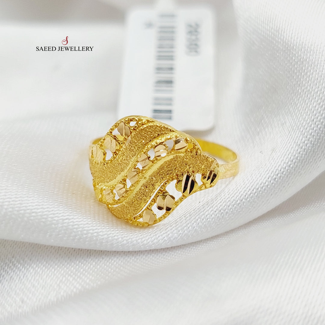 21K Gold Sanded Ring by Saeed Jewelry - Image 4