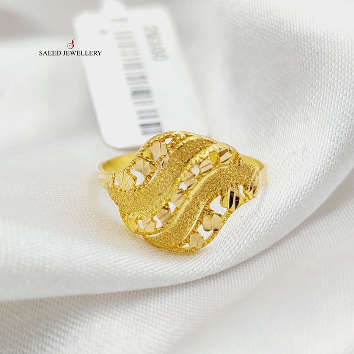 21K Gold Sanded Ring by Saeed Jewelry - Image 1