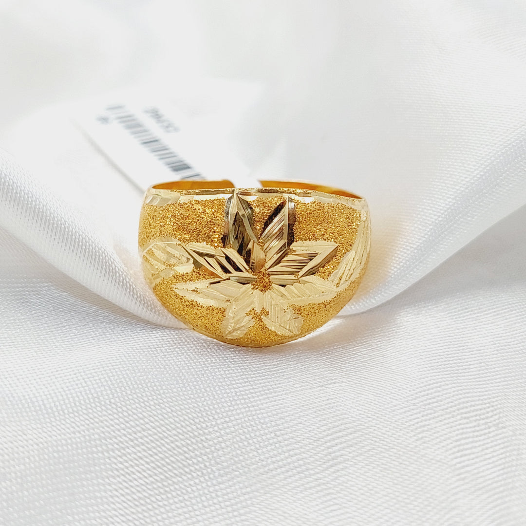 21K Gold Sanded Ring by Saeed Jewelry - Image 2