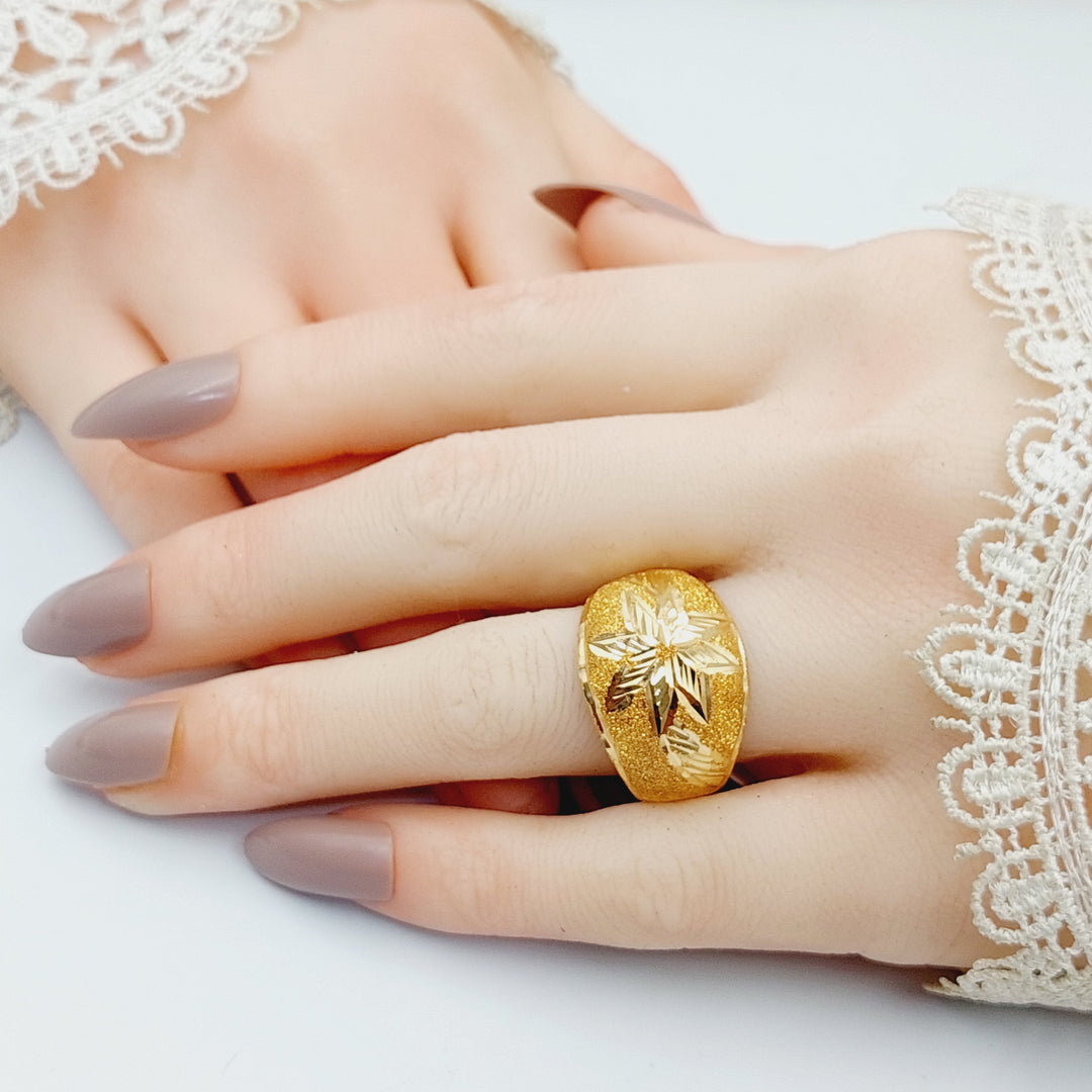 21K Gold Sanded Ring by Saeed Jewelry - Image 4