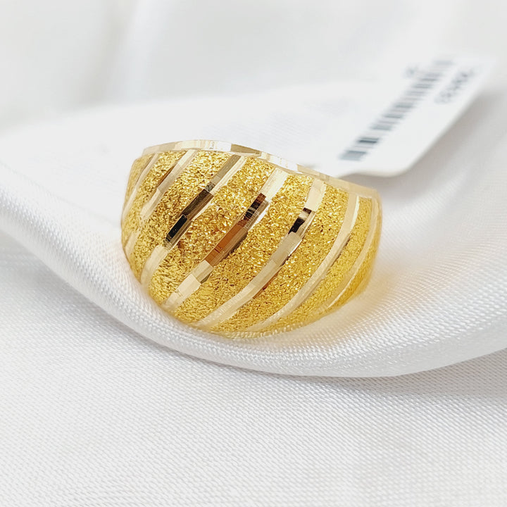 21K Gold Sanded Ring by Saeed Jewelry - Image 3