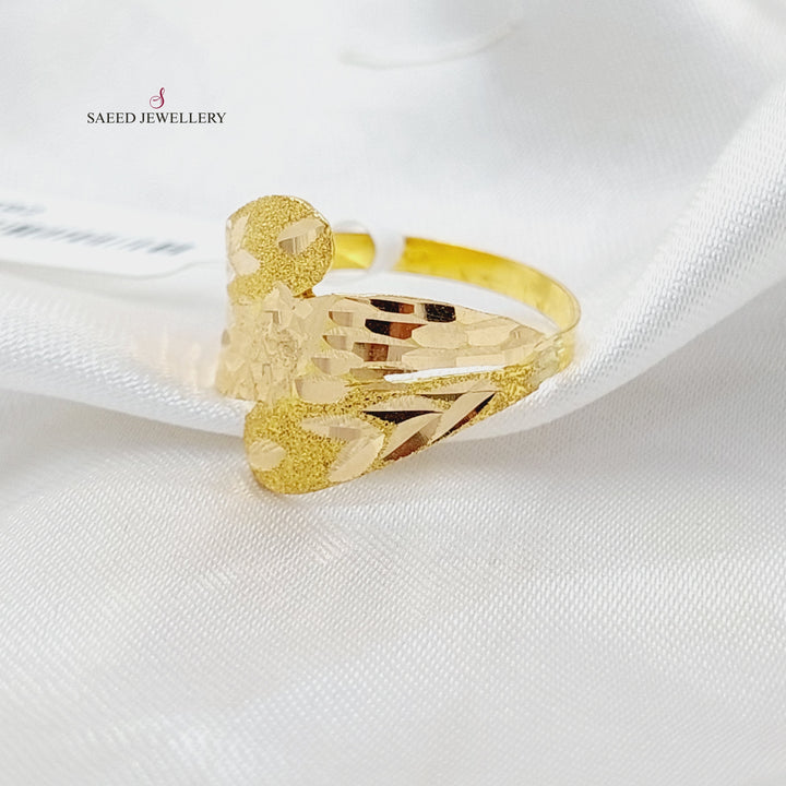 21K Gold Sanded Ring by Saeed Jewelry - Image 4