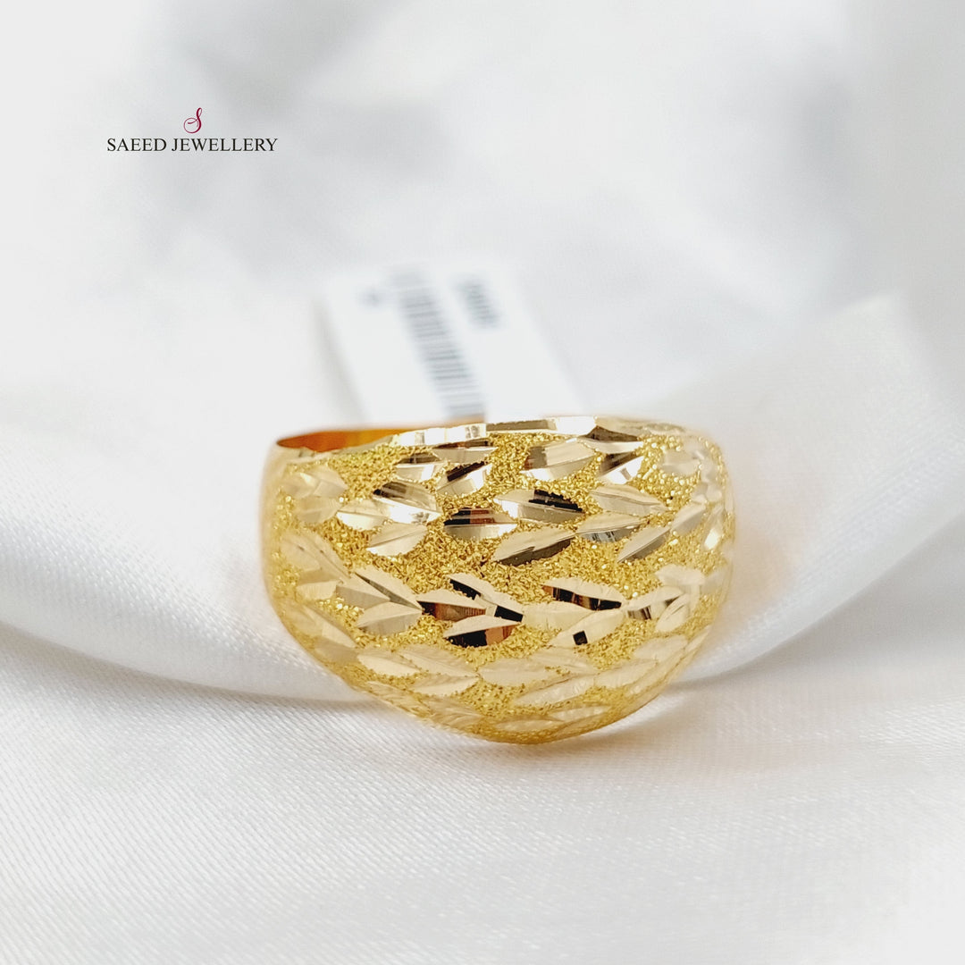 21K Gold Sanded Ring by Saeed Jewelry - Image 2