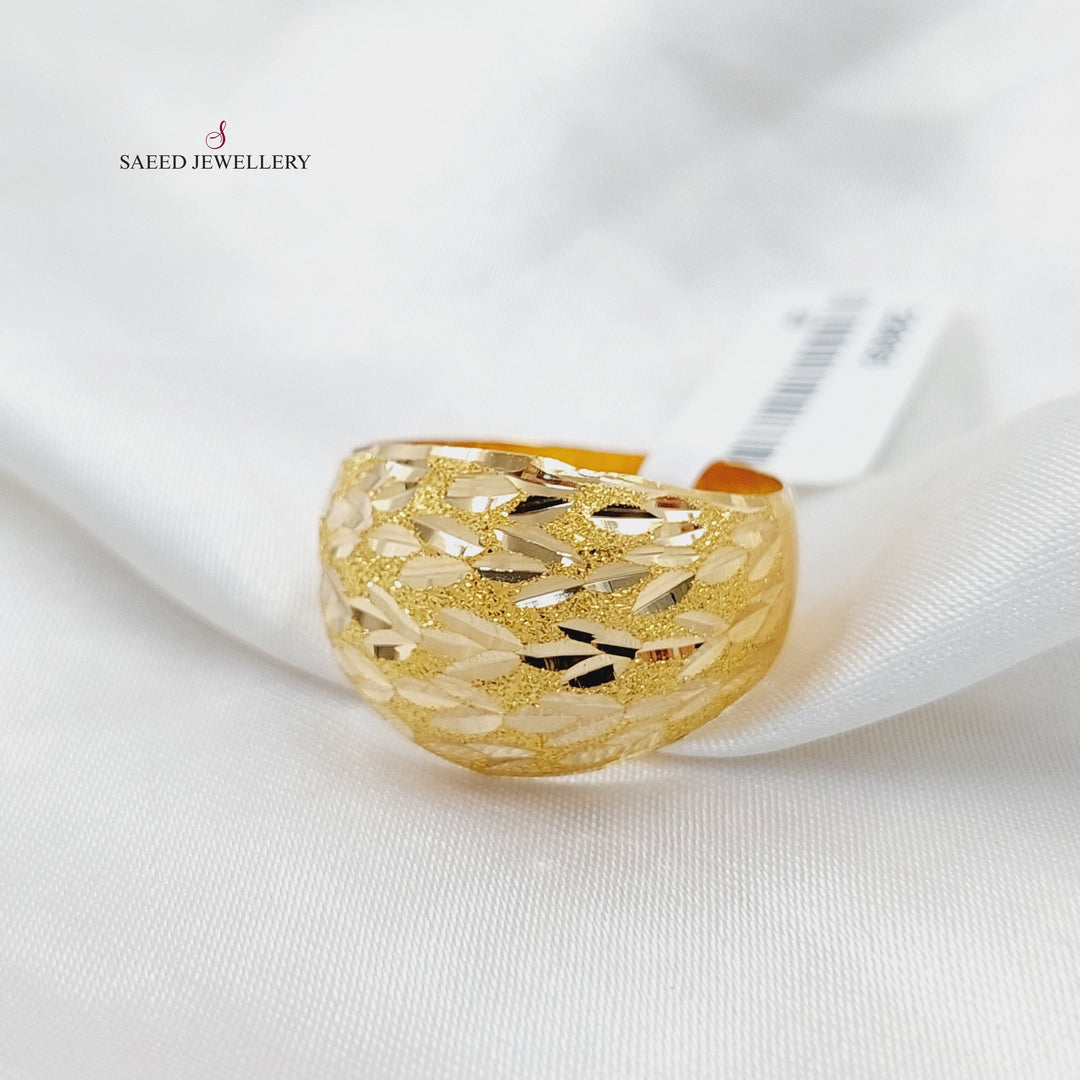 21K Gold Sanded Ring by Saeed Jewelry - Image 1