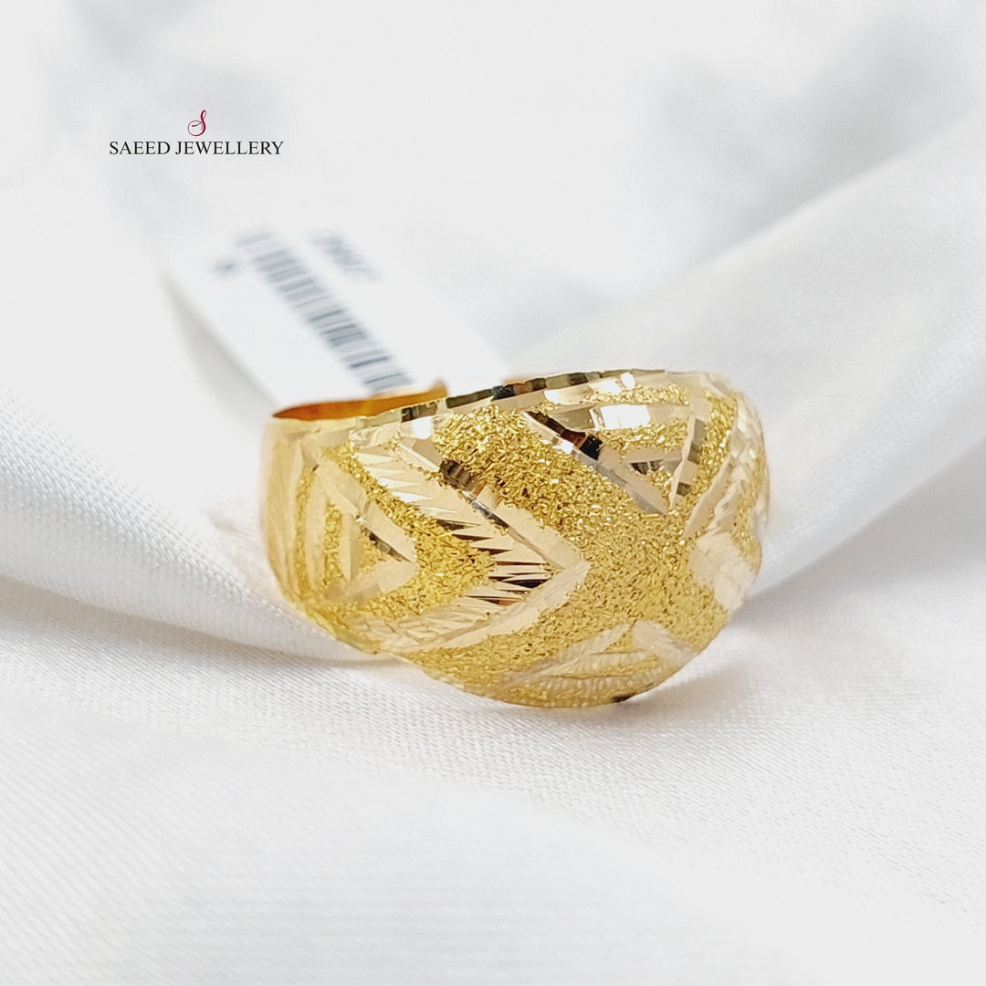 21K Gold Sanded Ring by Saeed Jewelry - Image 2