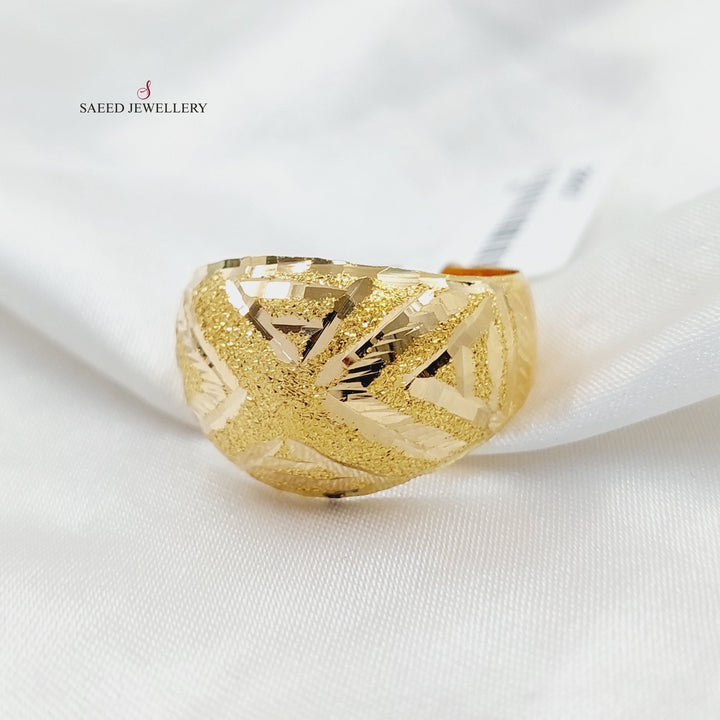 21K Gold Sanded Ring by Saeed Jewelry - Image 3