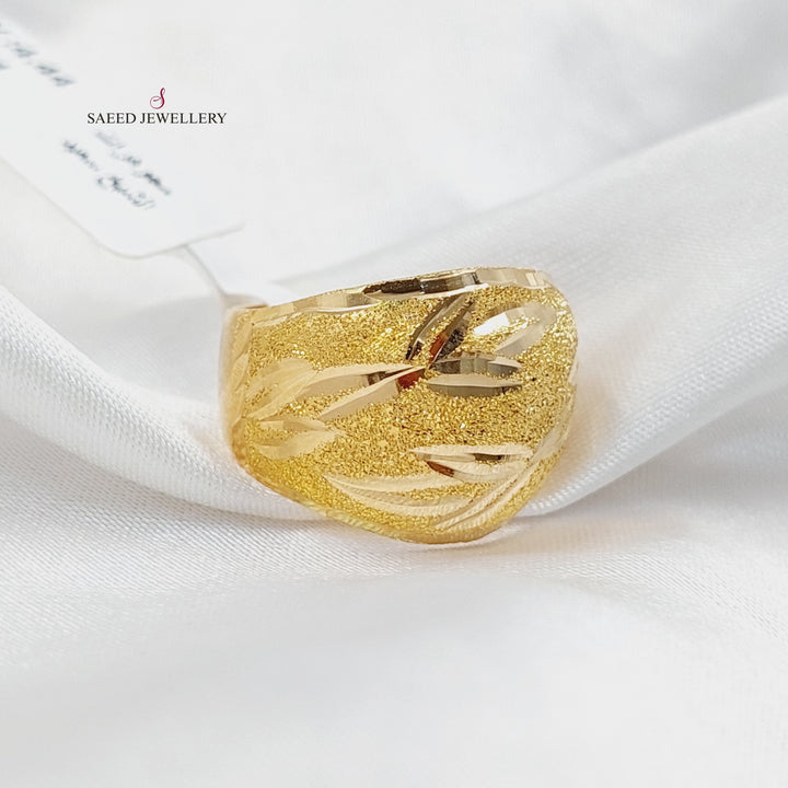 21K Gold Sanded Ring by Saeed Jewelry - Image 3