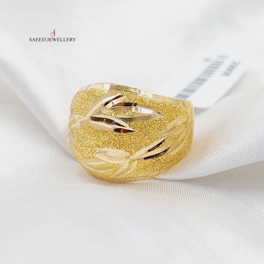 21K Gold Sanded Ring by Saeed Jewelry - Image 1