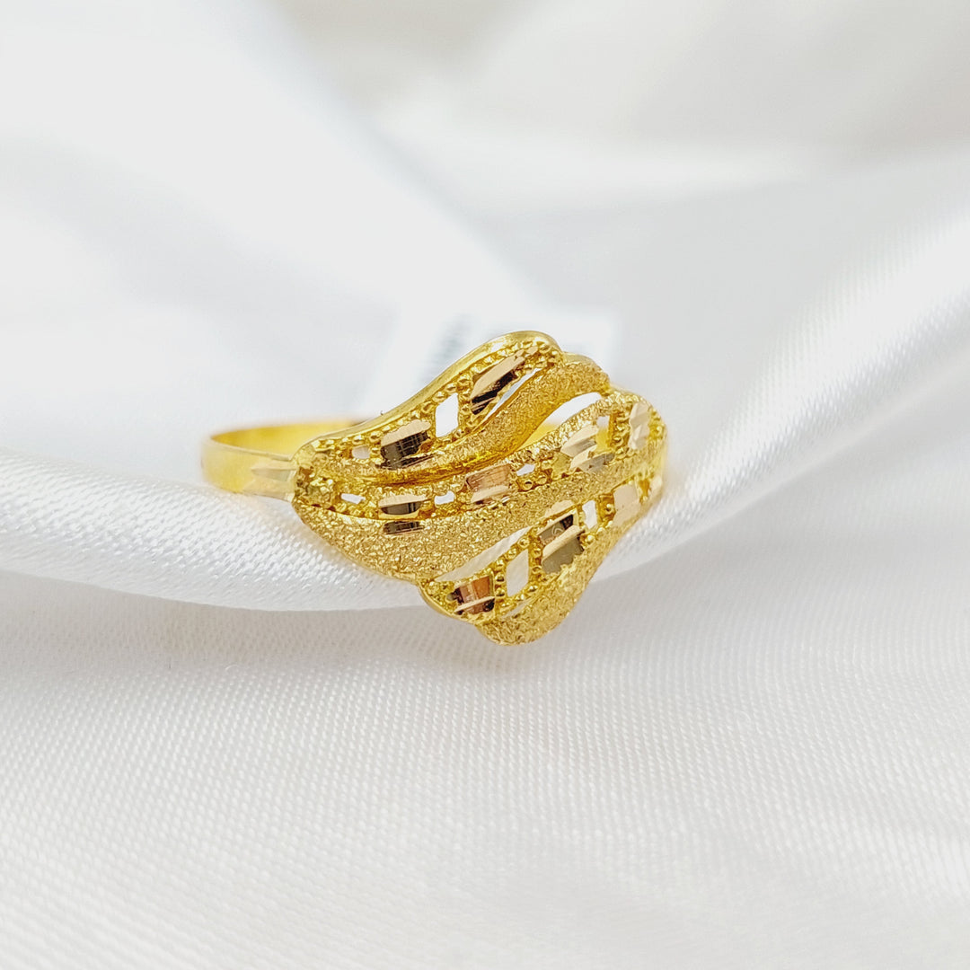 21K Gold Sanded Ring by Saeed Jewelry - Image 2