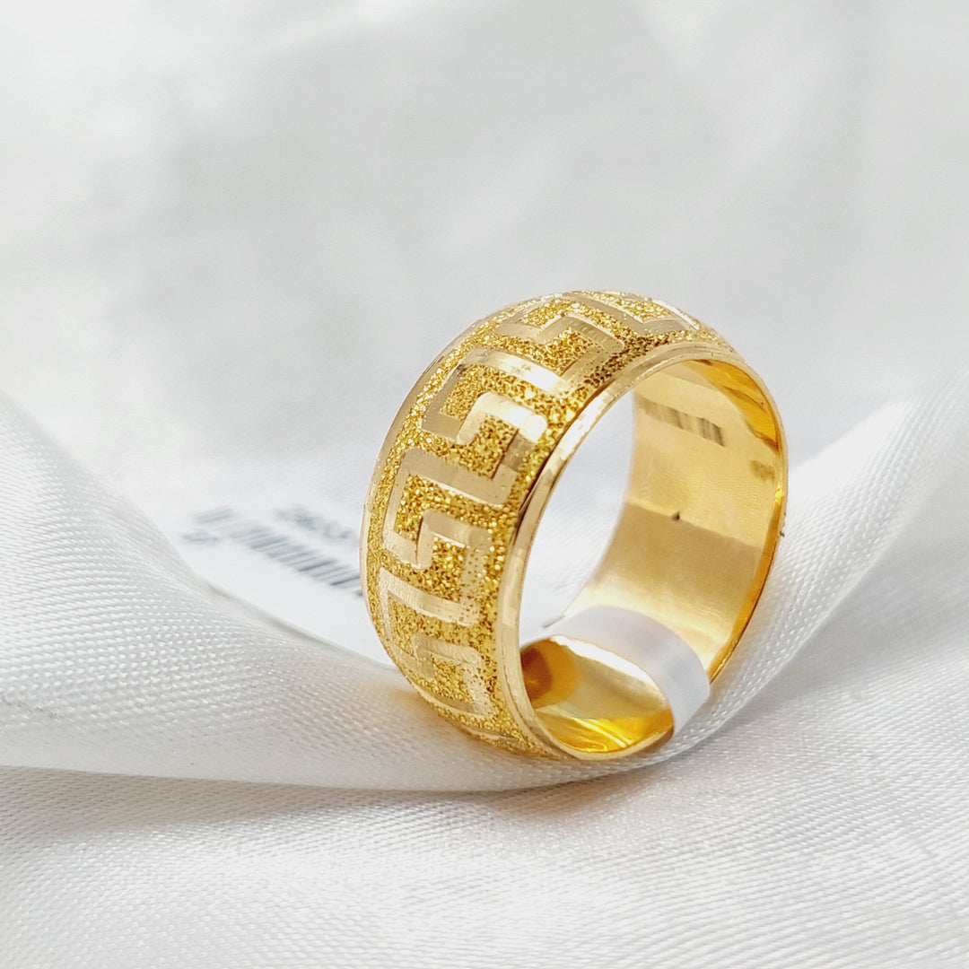 Sanded Virna Wedding Ring  Made Of 21K Yellow Gold by Saeed Jewelry-29329