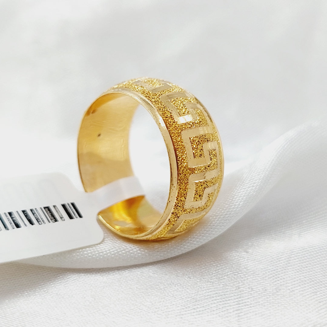 21K Gold Sanded Virna Wedding Ring by Saeed Jewelry - Image 6