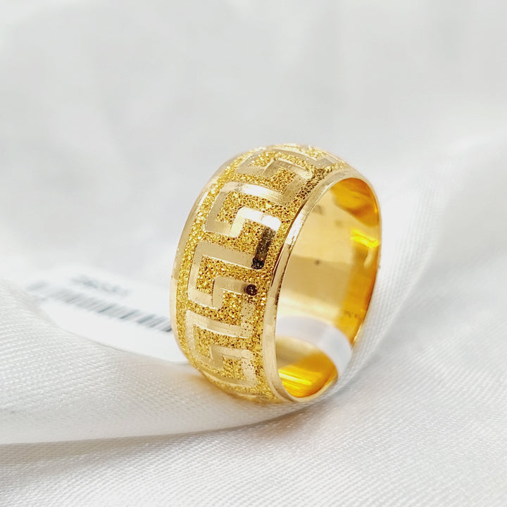 21K Gold Sanded Virna Wedding Ring by Saeed Jewelry - Image 9