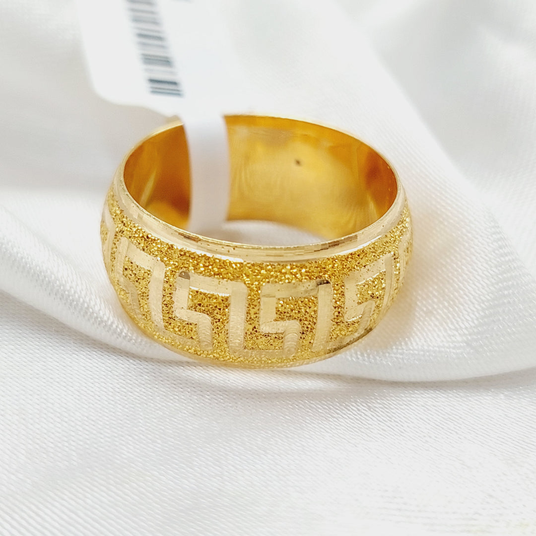 21K Gold Sanded Virna Wedding Ring by Saeed Jewelry - Image 1