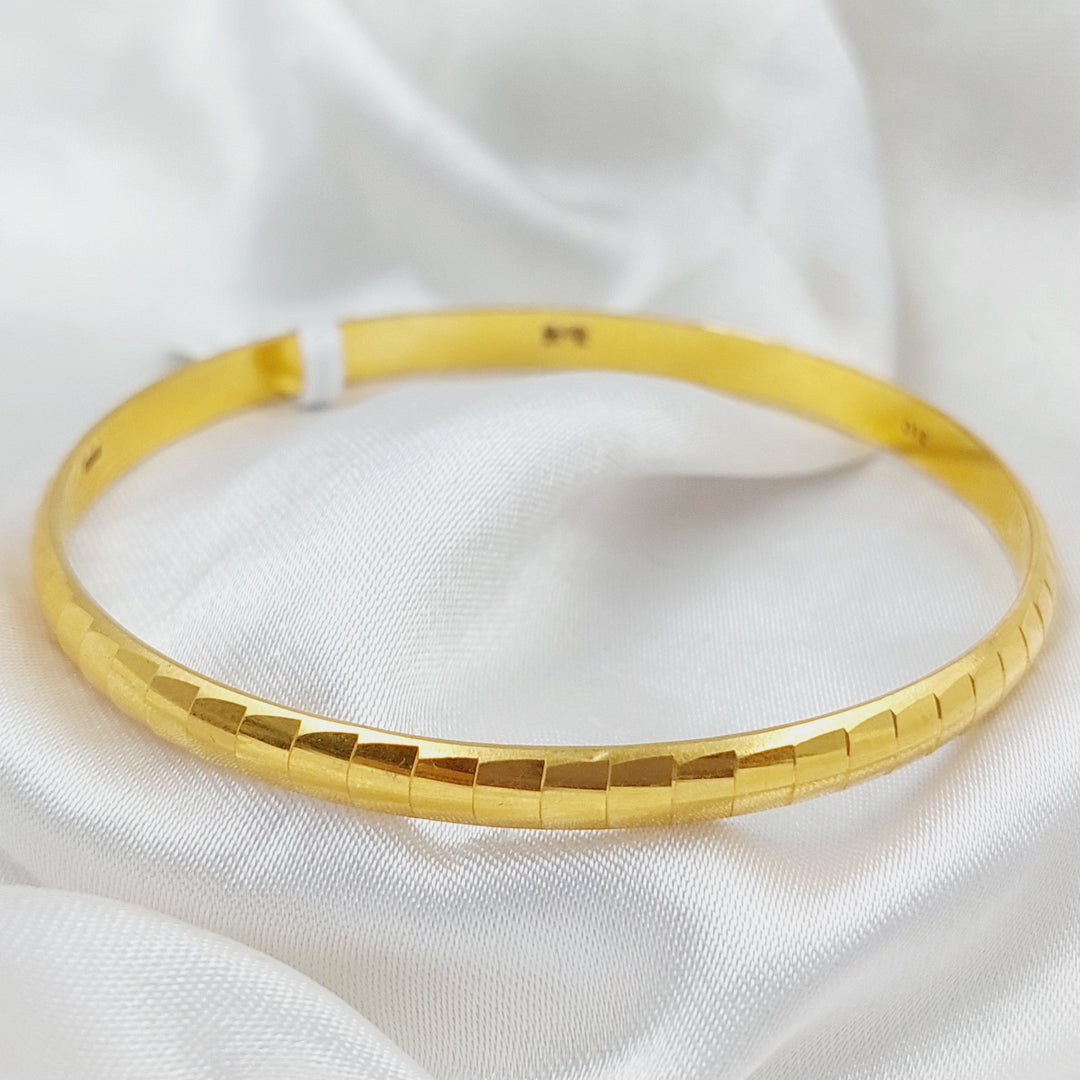 21K Gold Snake Bangle by Saeed Jewelry - Image 2