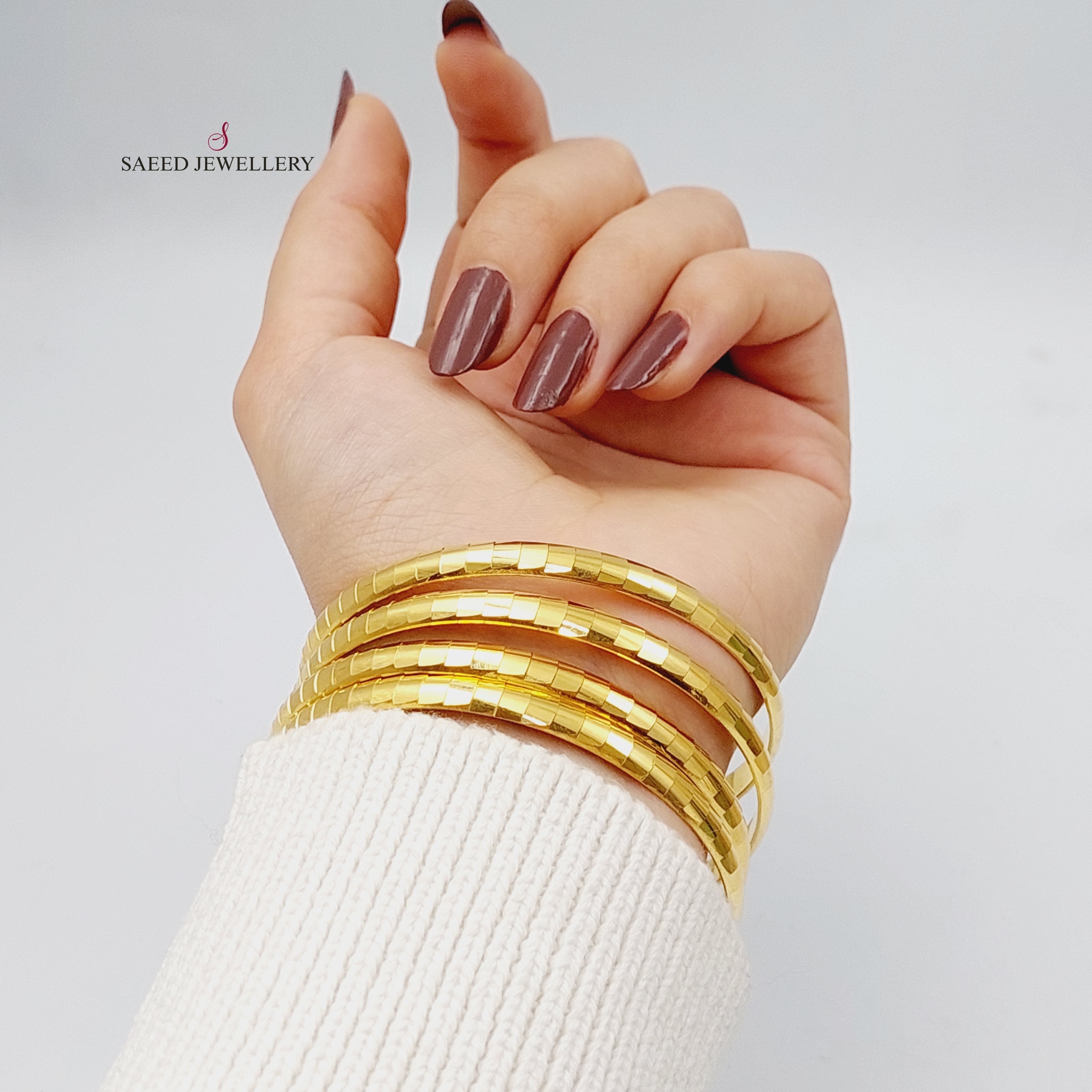 21K Snake Bangle – Saeed Jewelry