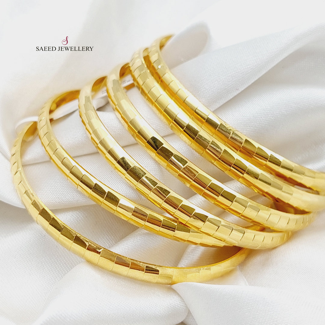 21K Gold Snake Bangle by Saeed Jewelry - Image 2