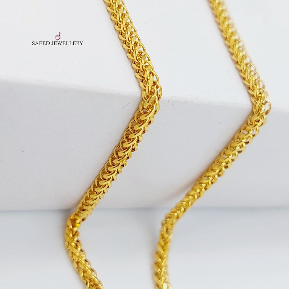 Spiga Chain Made Of 21K Yellow Gold by Saeed Jewelry-27875