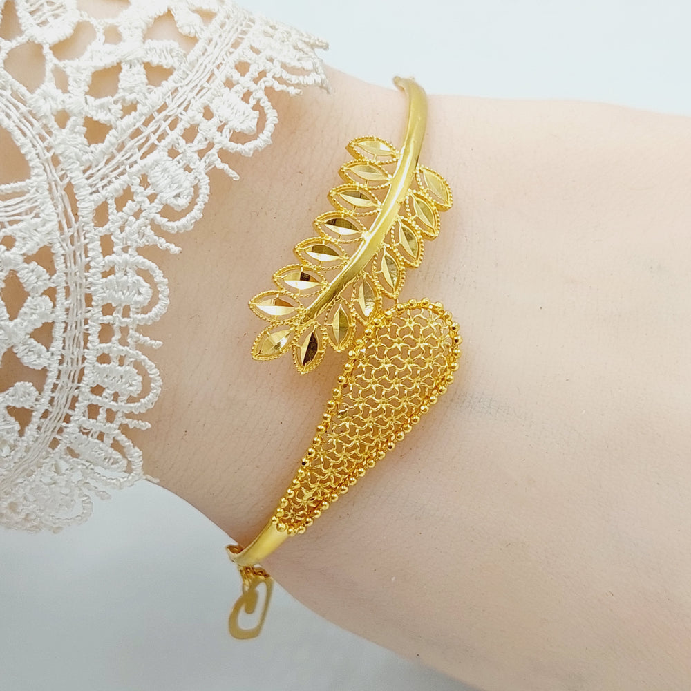 21K Gold Spike Bracelet by Saeed Jewelry - Image 2