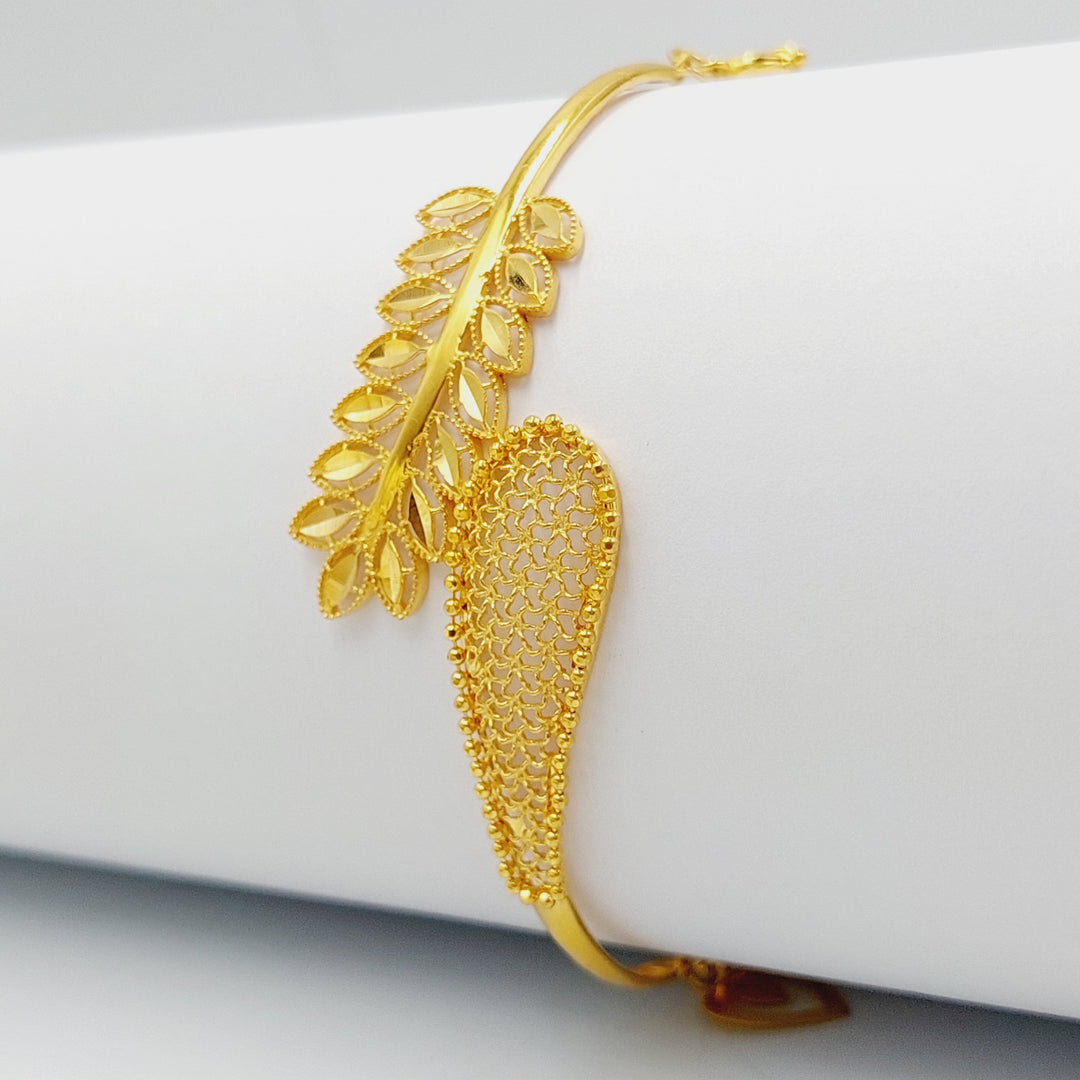 21K Gold Spike Bracelet by Saeed Jewelry - Image 5