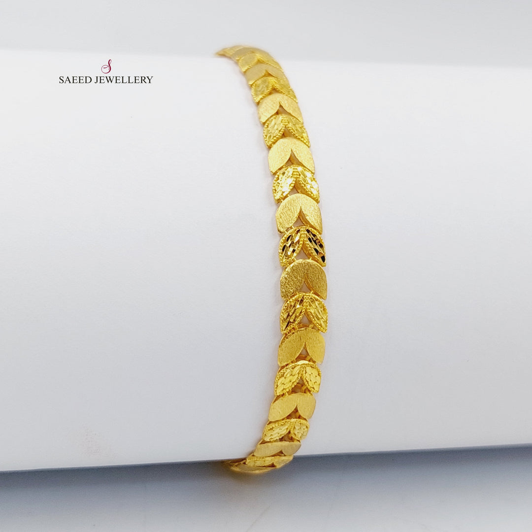 21K Gold Spike Bracelet by Saeed Jewelry - Image 1