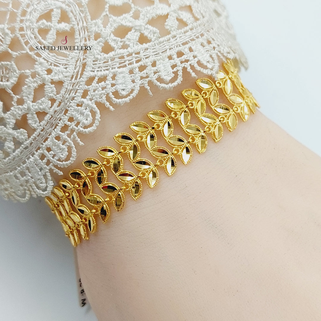 21K Gold Spike Bracelet by Saeed Jewelry - Image 5