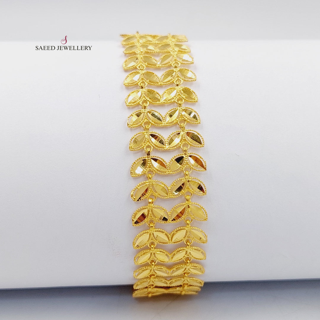 21K Gold Spike Bracelet by Saeed Jewelry - Image 1