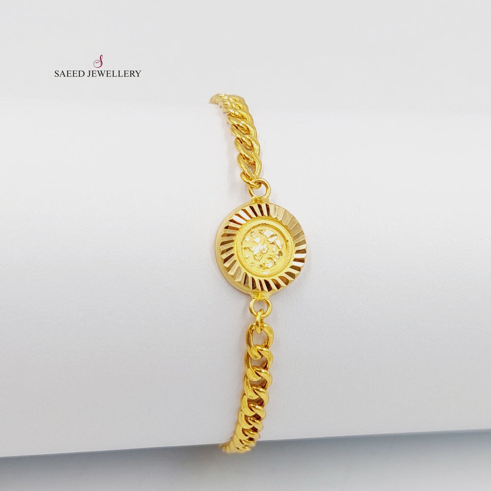 21K Gold Spike Bracelet by Saeed Jewelry - Image 2