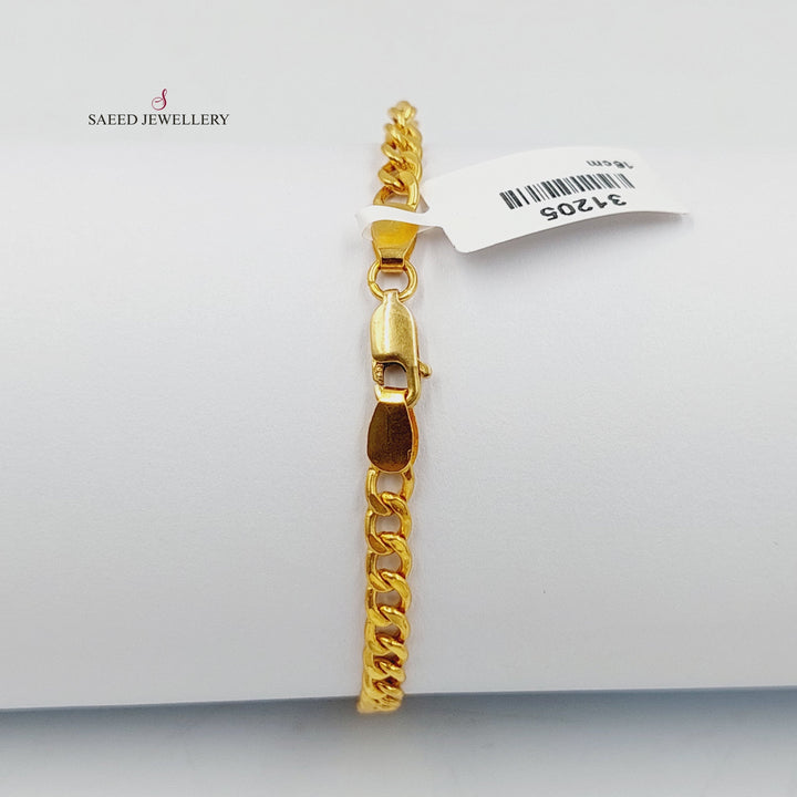 21K Gold Spike Bracelet by Saeed Jewelry - Image 4