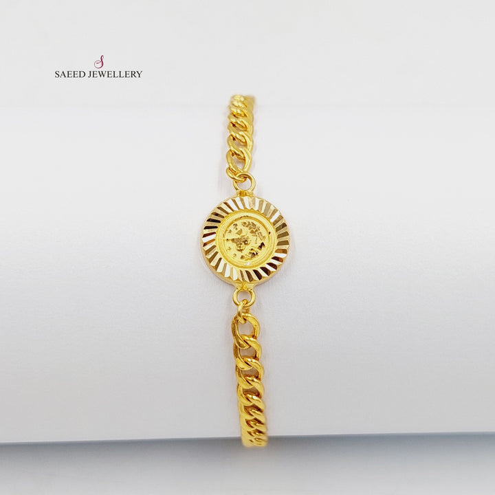 21K Gold Spike Bracelet by Saeed Jewelry - Image 1